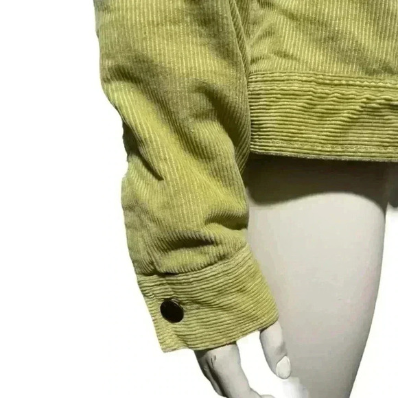 Green corduroy Sherpa trucker jacket - DUTCH HARBOR GEAR - unisex S - Picture 11 of 14